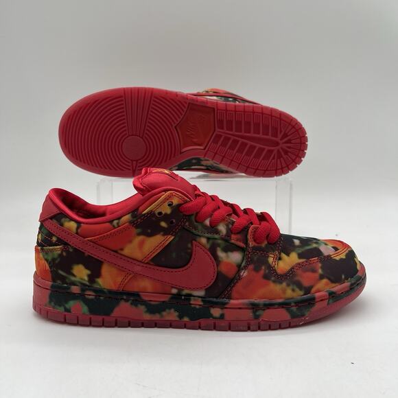 Mens Size 7.5 Nike SB Dunk Low Pro Woo QS Gym Red Skateboard Shoe FZ1291 600 NEW main image 5